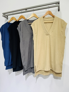 Chaleco darlon largo cuello V (T. Aprox: L/XL) - comprar online
