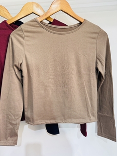 Top modal mangas largas liso (T. Aprox: M) en internet