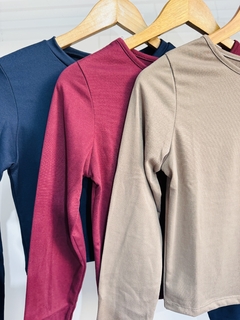 Top modal mangas largas liso (T. Aprox: M) - comprar online