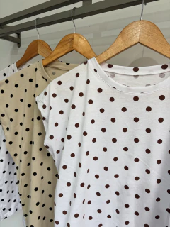Remera sin mangas LUNARES algodón (Talle Aprox. L/XL) en internet