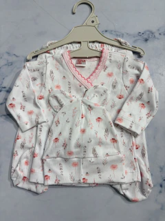 Conjunto bebe algodón estampado con puntilla(ranita, batita, gorrito) en internet