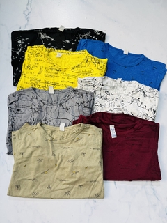 Remera niño algodón con formas en internet