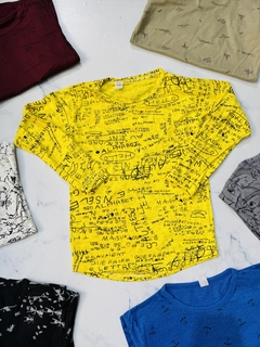 Remera niño algodón con formas - comprar online