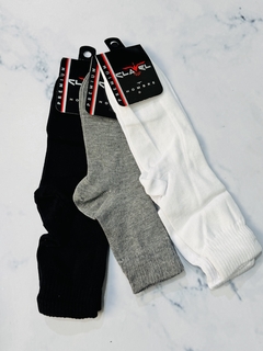 (DOCENA) Medias tenis calidad extra lisas y rayadas - comprar online