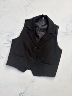 Chaleco sastrero corto CON CUELLO (T. Aprox: M)