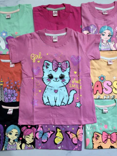 Remera niña mangas cortas calidad extra. - Avellaneda Mayorista Rosario