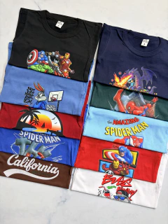 Remera over niño estampas surtidas mangas cortas - comprar online