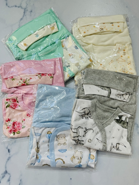 Set de bebe estampado promo recien nacido - comprar online