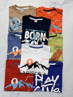 Remera niño calidad extra estampas surtidas - comprar online