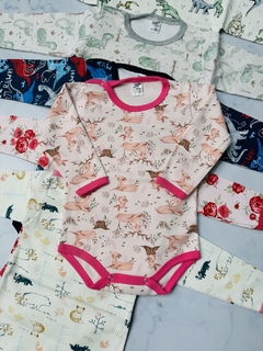 Body bebé mangas largas estampado algodón en internet