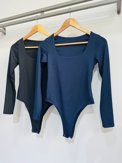 Body modal soft escote cuadrado mangas largas (Talle Aprox M/L) en internet