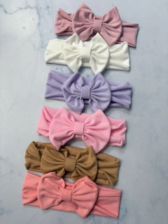 (PACK X2) Vinchas de bebe con moño - comprar online