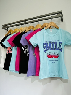 Remera dama promo estampada