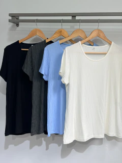 Remera señora morley cuello redondo lisa