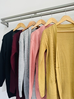 Saco de lana tejido liso (Talle Aprox. M/L/XL) - comprar online