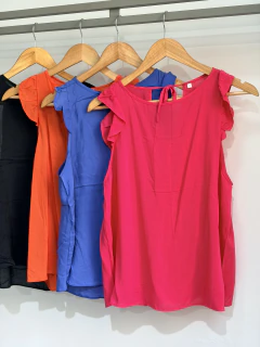 Musculosa fibrana volados para atar (T. Aprox L/XL)