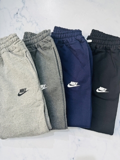Jogging sin puño PEQUEÑO LOGO ESTAMPADO algodón con friza