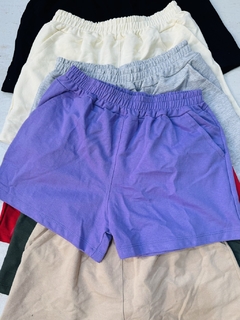 Short dama algodón liso con bolsillos - Avellaneda Mayorista Rosario