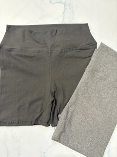 Short de lycra y algodón liso talle especial