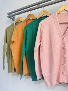 Cardigan bremer con linea central (T. Aprox L/XL) - comprar online