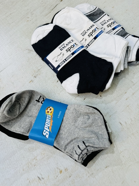 (PACK x3) Soquetes unisex importados promo - comprar online
