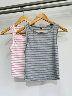 Musculosa rayada básica morley dama en internet