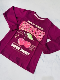 Remera mangas largas niña calidad extra en internet