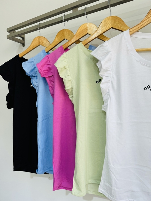 Musculosa algodón volados ON EARTH (T. Aprox. M/L)