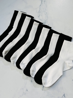 (PACK x3) Medias tenis lisas adulto algodón - comprar online