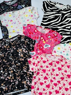 REMERA modal MANGAS CORTAS estampadas.