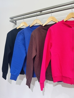 Campera bomber algodón con friza (Talle Aprox. M/L) - Avellaneda Mayorista Rosario