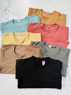 Buzo cuello redondo darlon con friza liso niña y niño - comprar online