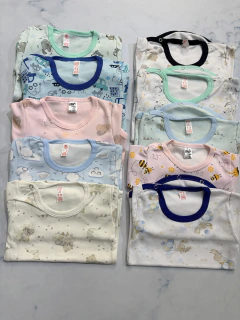 Body bebé estampado algodón mangas largas - comprar online