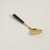 CUCHARA PARA ENSALADA DORADA MANGO DE CERAMICA NEGRO 25CM - comprar online