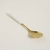 CUCHARA PARA ENSALADA DORADA MANGO DE CERAMICA BLANCO 25CM - comprar online