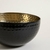 BOWL DE ACERO INOX BLACK & GOLDEN NISHA 25X13 CM