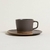 SET DE TAZA Y PLATO GRIS Y ARENA PANAL 200 ML en internet