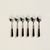SET X 6 CUCHARAS DE ACERO CON MANGO DE CERAMICA NEGRO 14,5 CM en internet