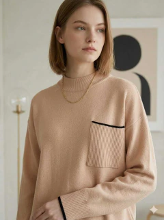 Sweater combinado de bremmer con bolsillo - MADDY