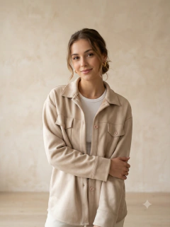 CAMISACO OVERSIZE DE GAMUZA - ISABELLA