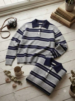 CHOMBA RAYADA LANA FRIZADA - LUCY - comprar online