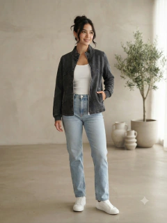 CAMPERA Y2K GASTADO PUNTO ROMA - comprar online