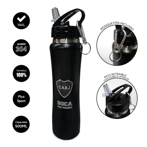 BOTELLA DEPORTIVA ACERO 500ML