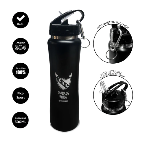 BOTELLA DEPORTIVA ACERO 500ML CAI