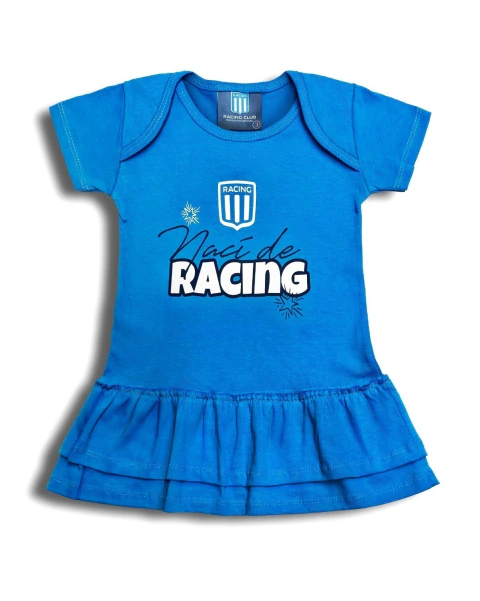 VESTIDO C/VOLADO BEBA RACING