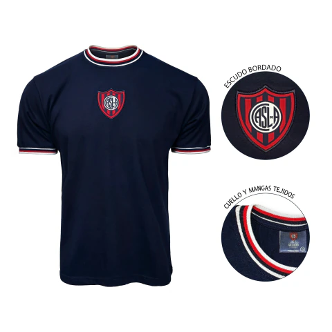 REMERA CUELLO TEJIDO CASLA