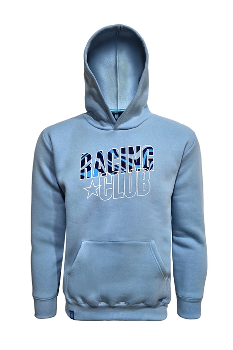 BUZO CANGURO ESTAMPADO RACING