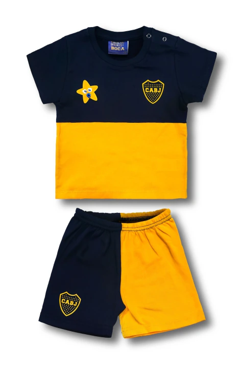 PIJAMA REMERA + SHORT BOCA
