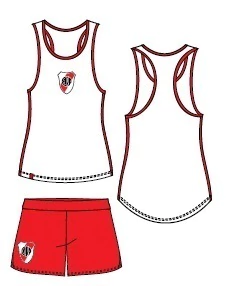 PIJAMA MUSC/SHORT MUJER RIVER PLATE