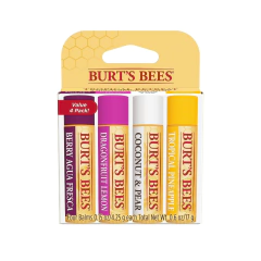Burt's Bees Bálsamo Labial Varios Sabores Pack x 4